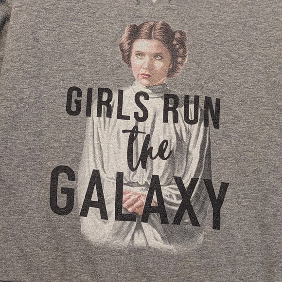 Star wars long sleeve sweatshirt v neck girls run galaxy girl power fandom nerd - Picture 7 of 7
